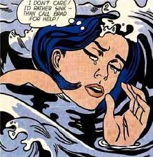 Drowning Girl by Lichtenstein Drowning Girl by Lichtenstein