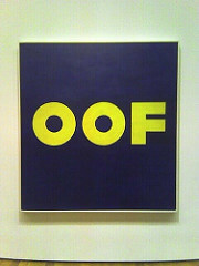 Ed Ruscha
OOF, 1963
Oil on canvas
71 1/2 X 67 inches Ed Ruscha
OOF, 1963
Oil on canvas
71 1/2 X 67 inches