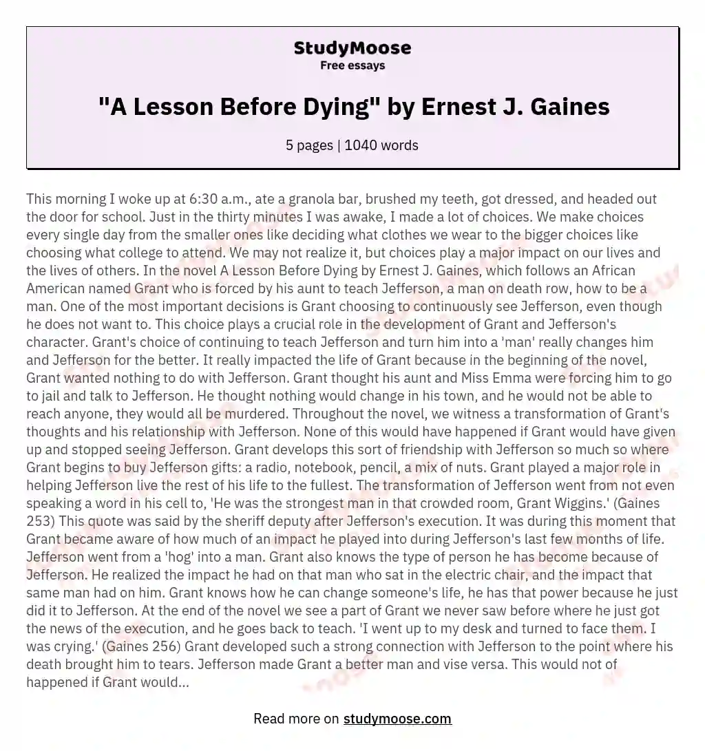 a lesson before dying grant
