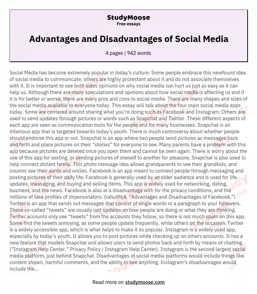 advantages-and-disadvantages-of-social-media-free-essay-example