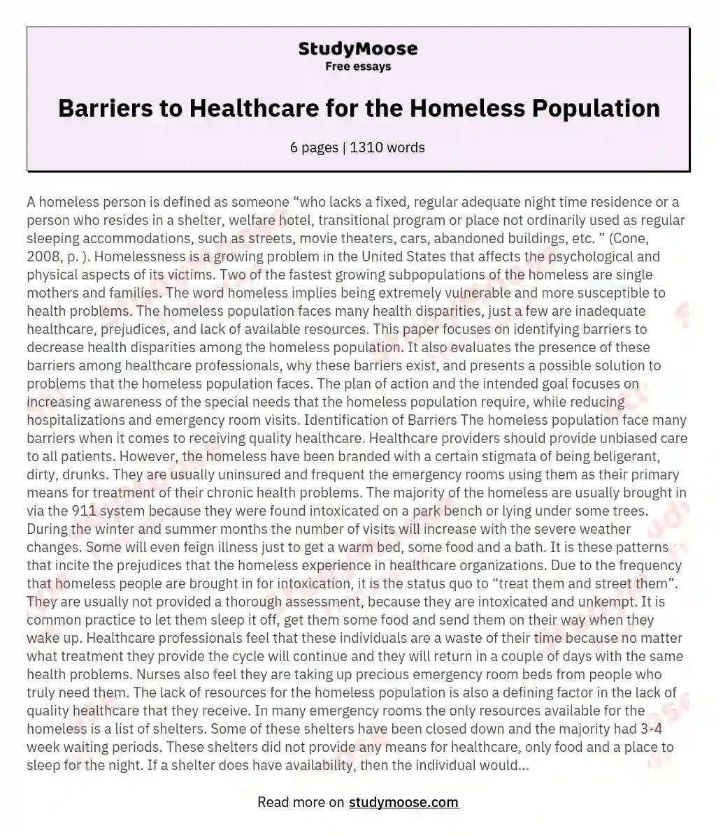 barriers to change in healthcare essay