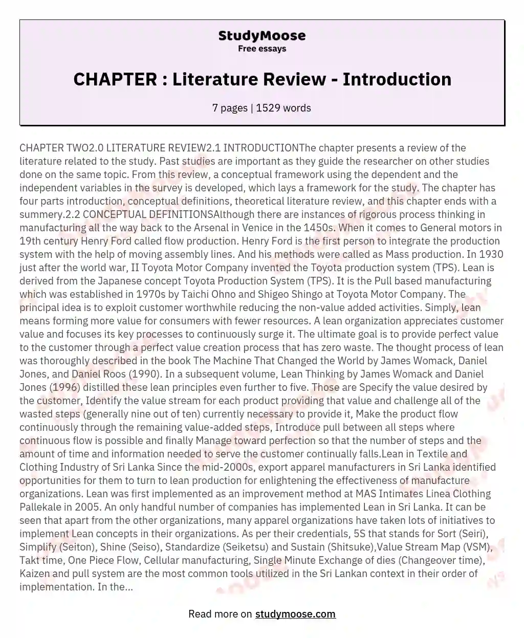CHAPTER TWO20 LITERATURE REVIEW21 INTRODUCTIONThe chapter presents a review of the literature