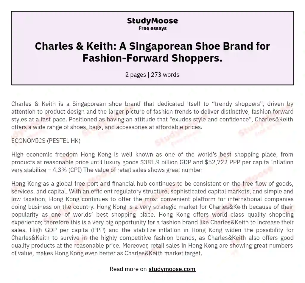 Charles & Keith: A Singaporean Shoe Brand for Fashion-Forward Shoppers.