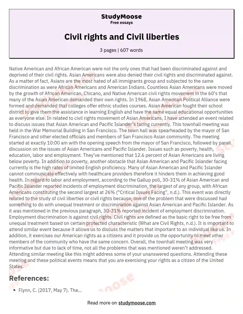 Civil rights and Civil liberties