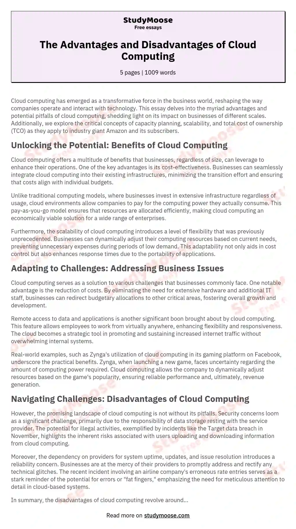 Cloud-computing services provide