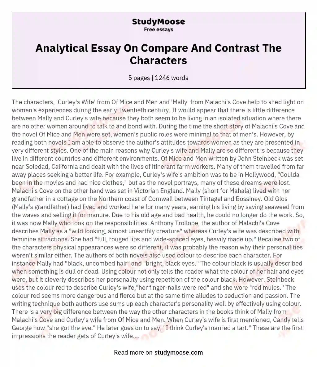 compare and contrast dog and cat essay