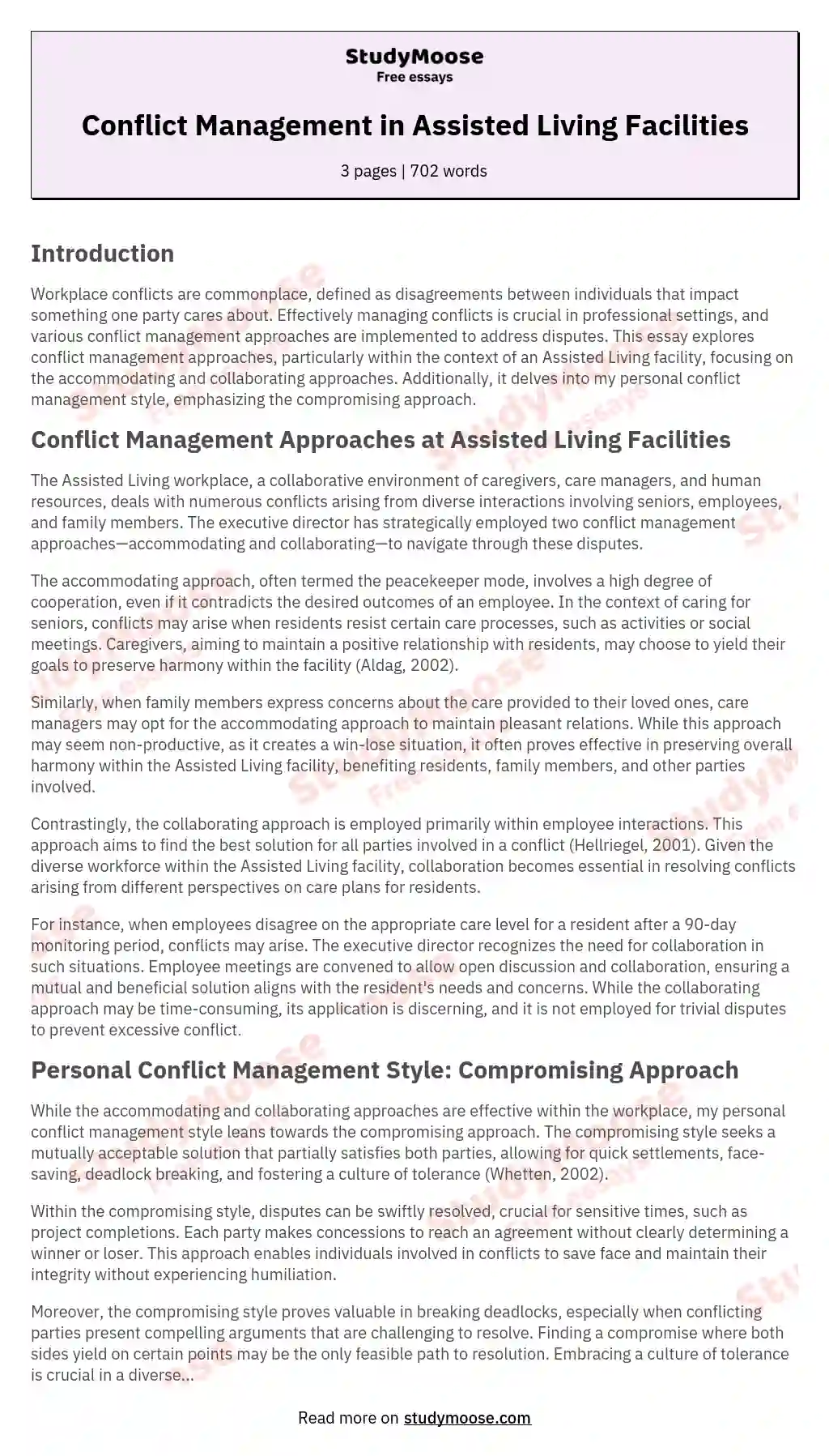 conflict-management-in-assisted-living-facilities-free-essay-example