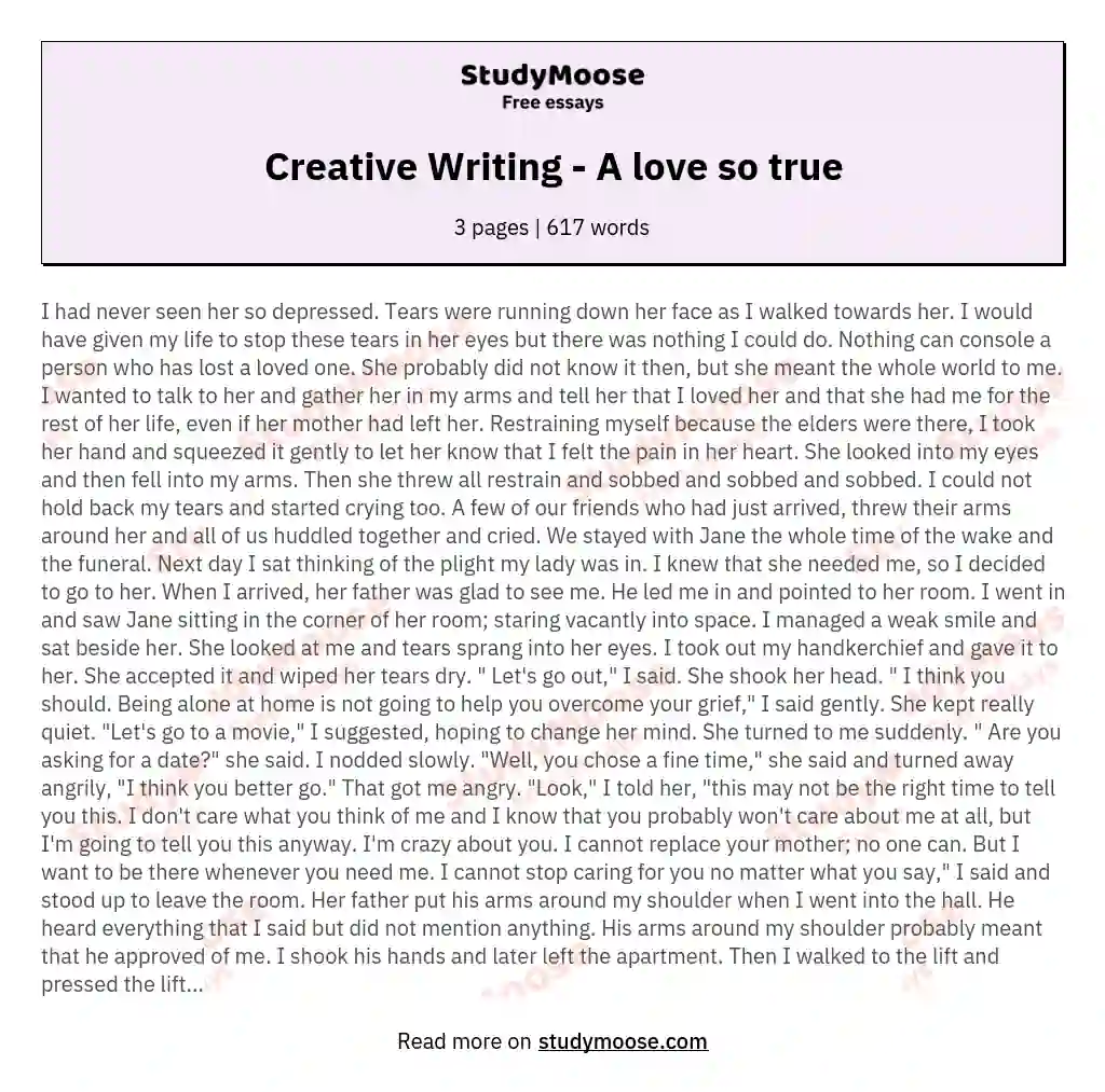 imaginary writing examples