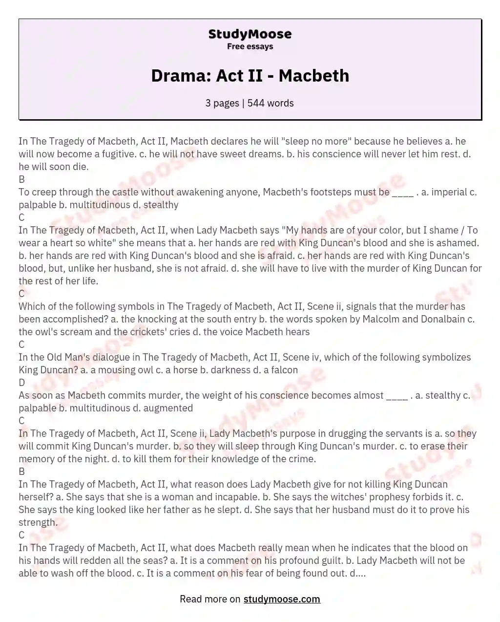 macbeth compelling drama essay