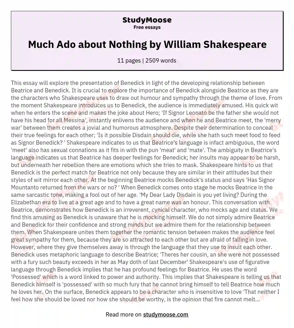 beatrice much ado about nothing character analysis
