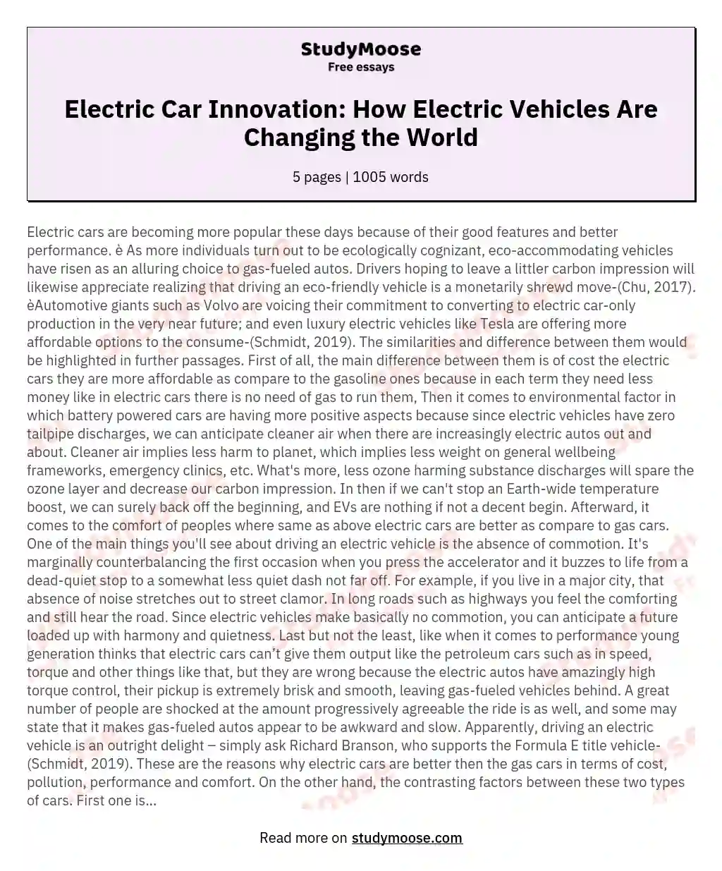 Electric Car Innovation: How Electric Vehicles Are Changing the World