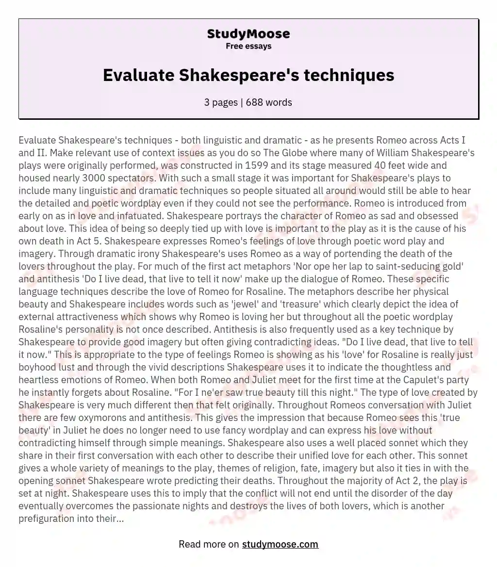 shakespeare wordplay examples