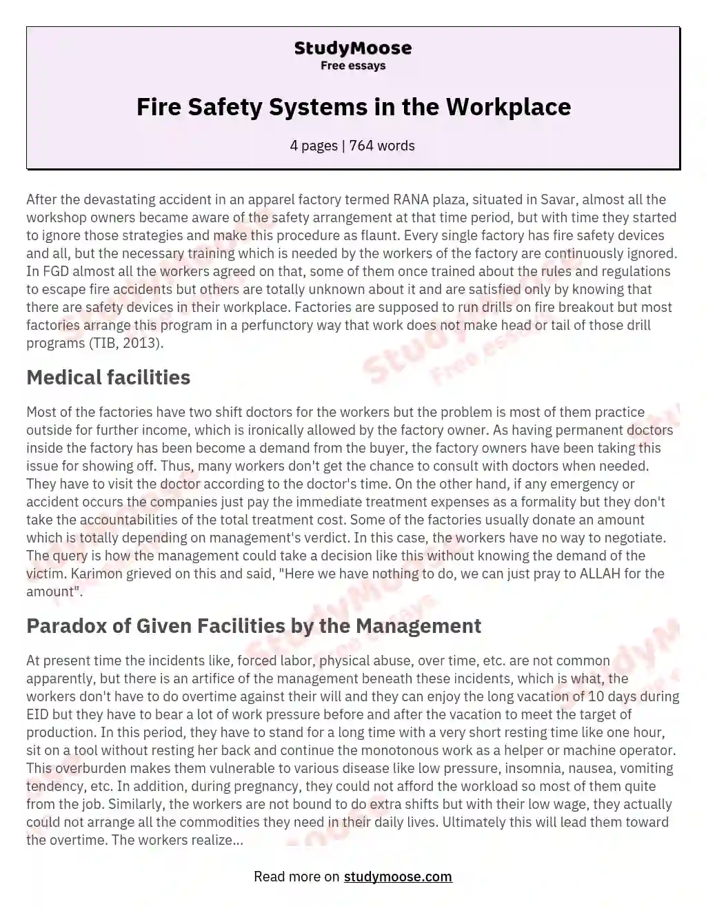 Fire Safety Systems in the Workplace