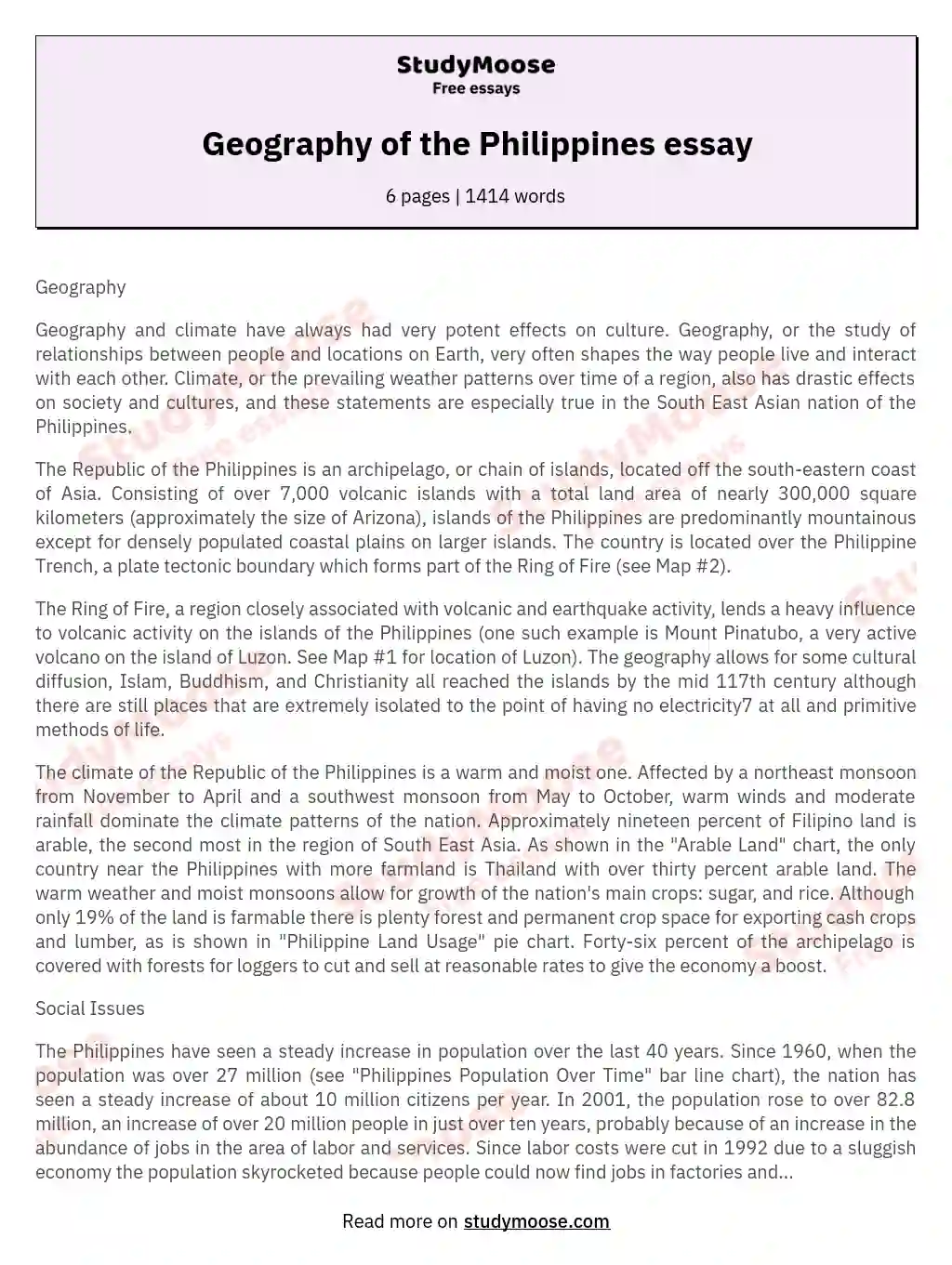 short essay about philippine economy