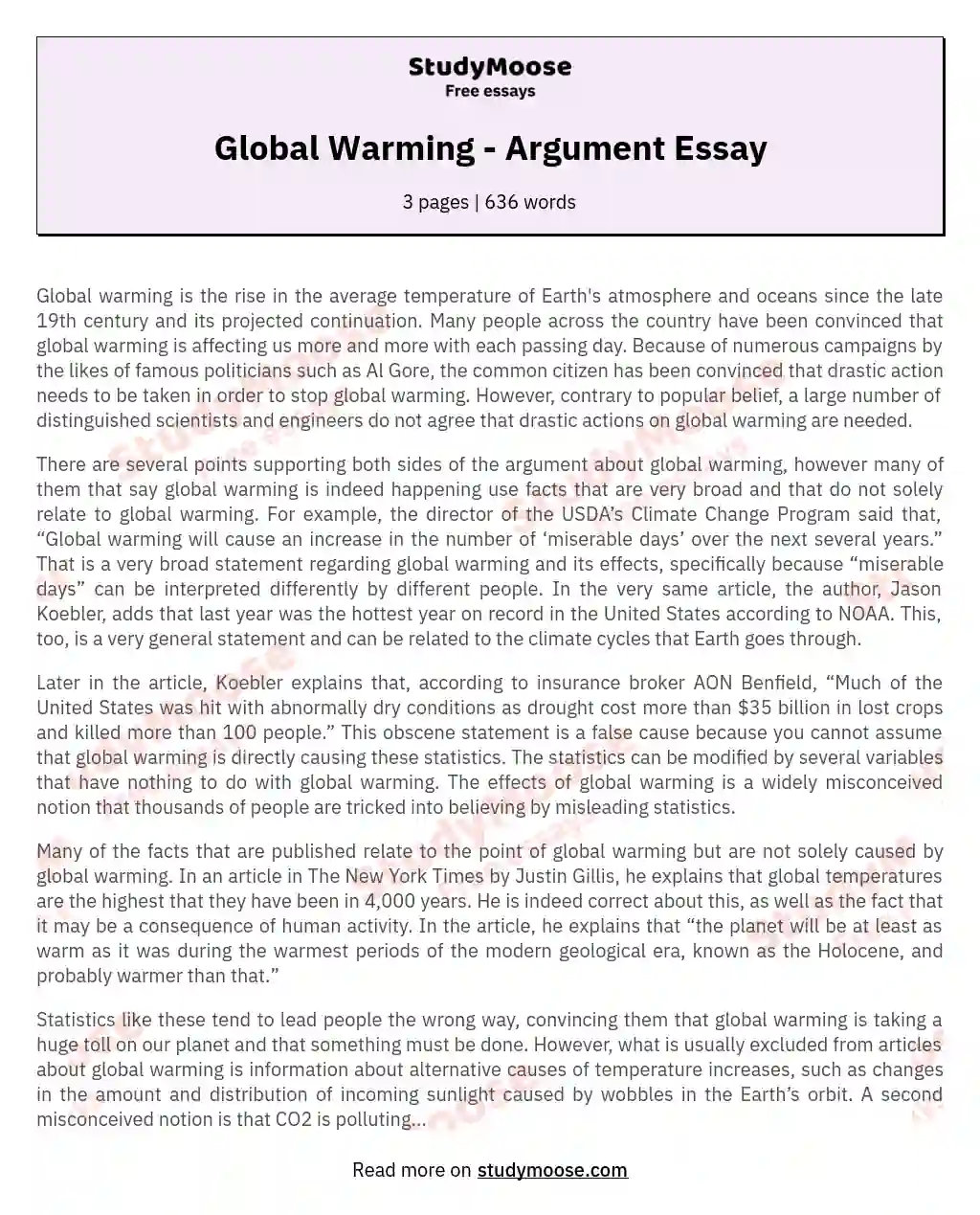 global zero essay