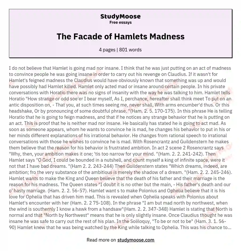 Hamlets Madness
