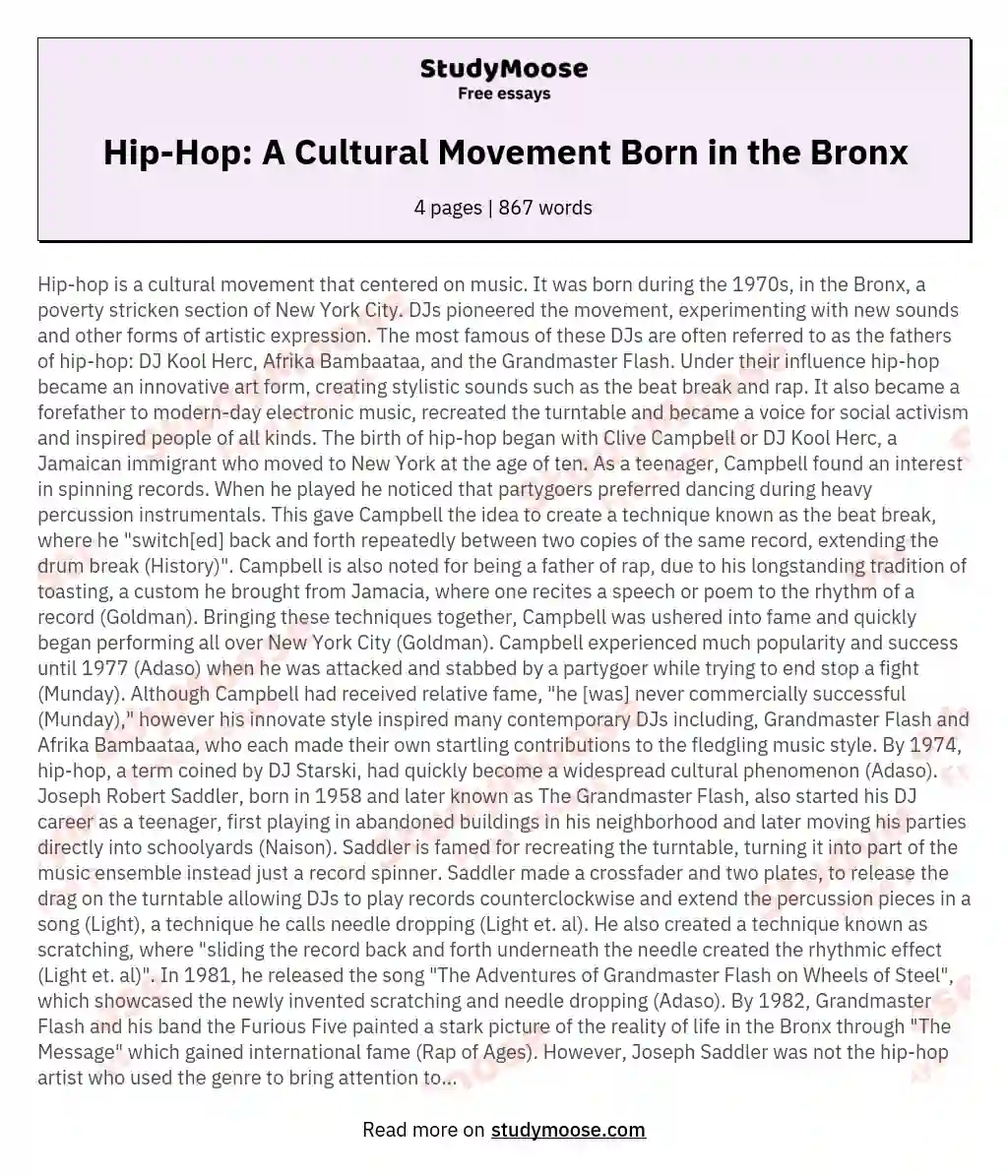 HipHop History