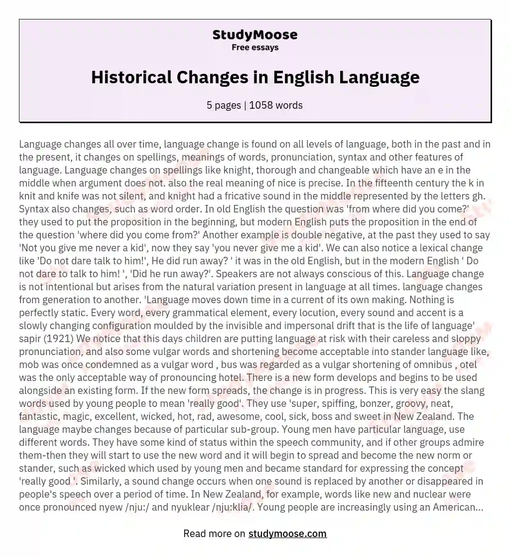 historical-changes-in-english-language-free-essay-example