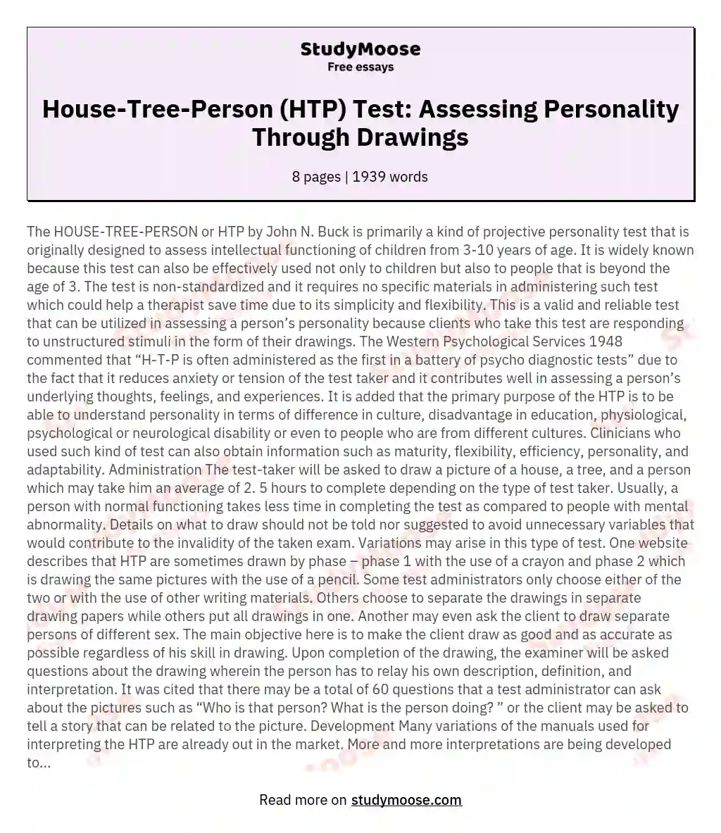 House-Tree-Person