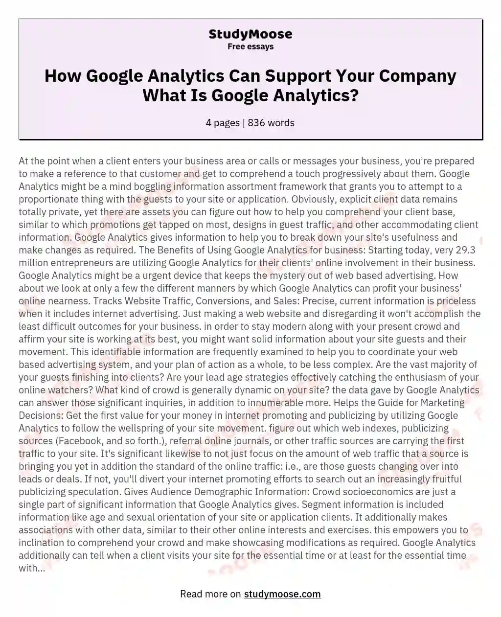How Google Analytics Can Support Your Company What Is Google Analytics?
