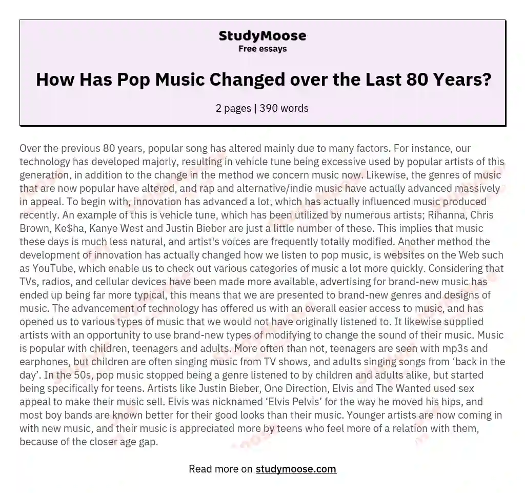 how-has-pop-music-changed-over-the-last-80-years-free-essay-example