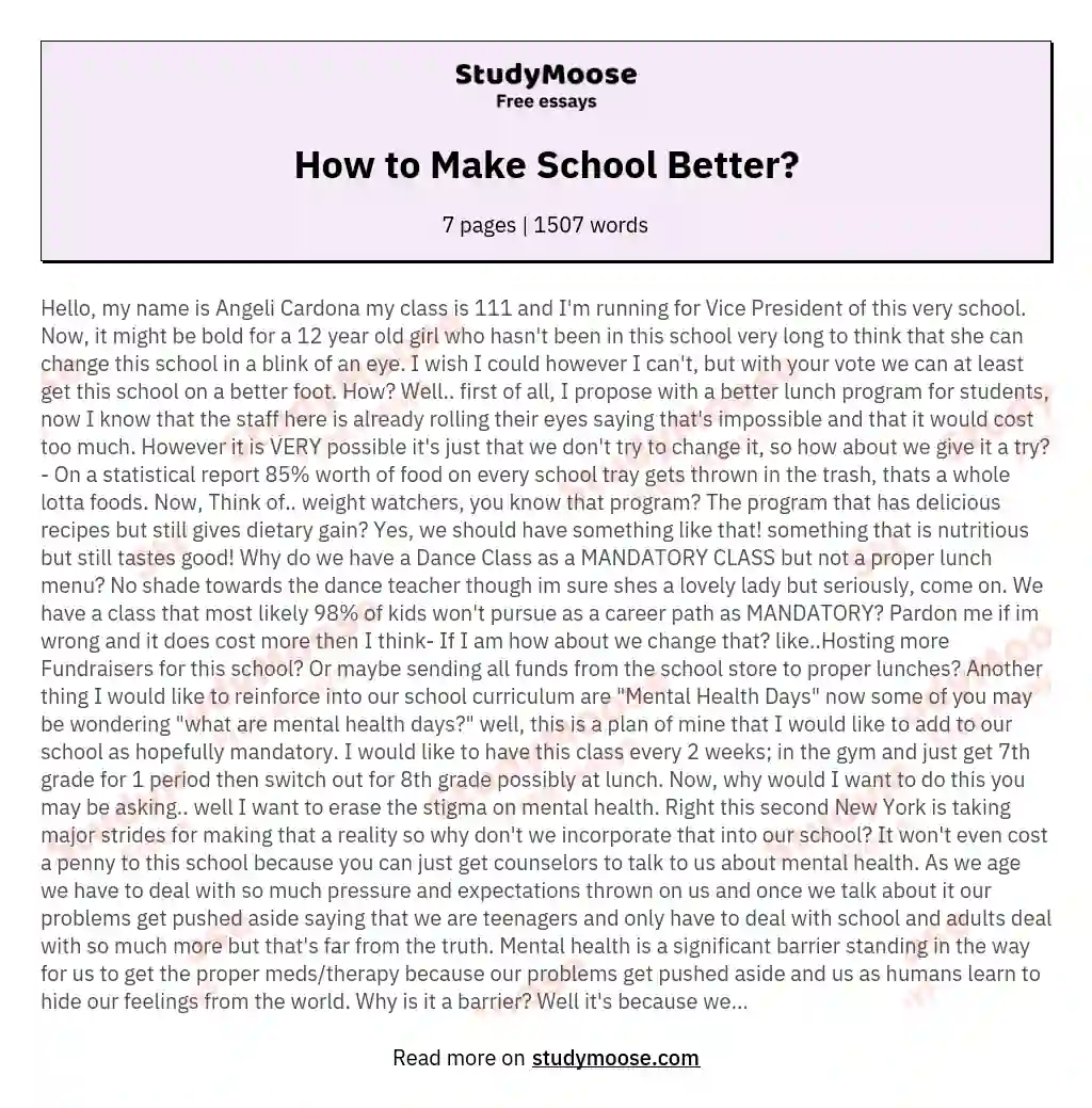 how-to-make-school-better-free-essay-example