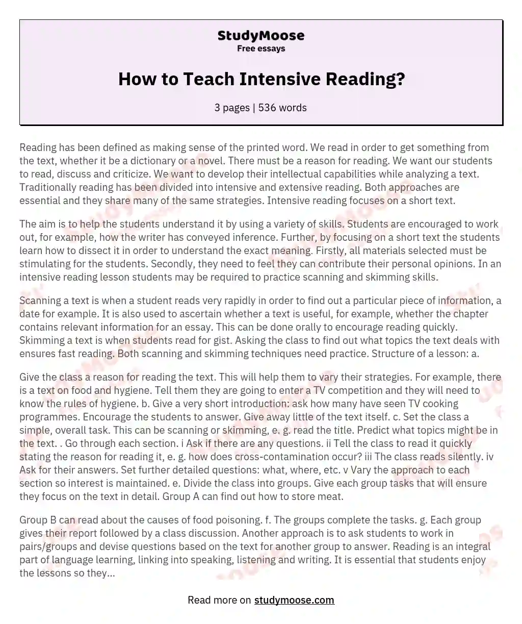 how-to-teach-intensive-reading-free-essay-example