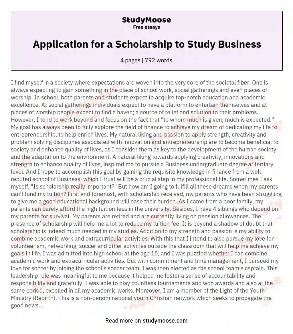 application-for-a-scholarship-to-study-business-free-essay-example