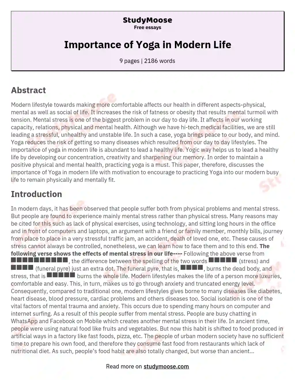 dissertation topics on yoga