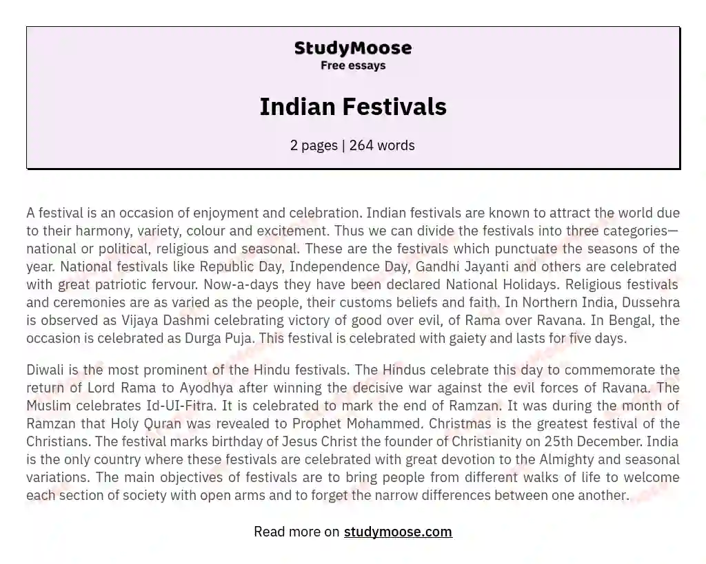 Indian Festivals
