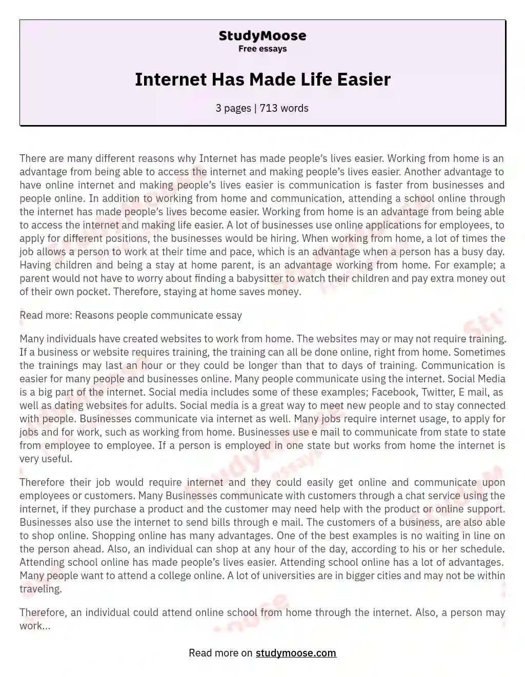 has computer made life easier essay