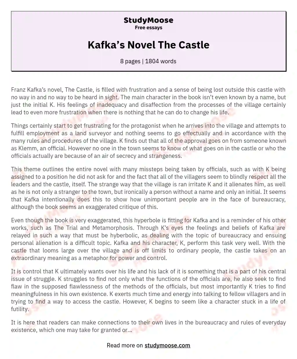 Kingshaw's Misery in I'm the King of the Castle Free Essay Example