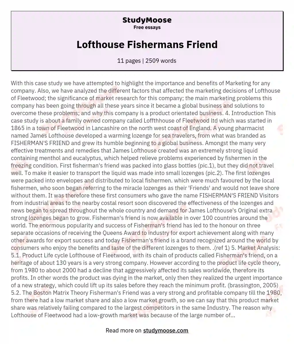 Lofthouse Fishermans Friend