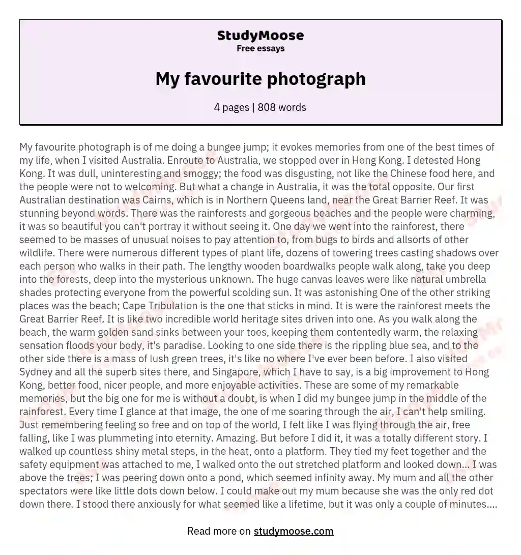 paragraph on photography