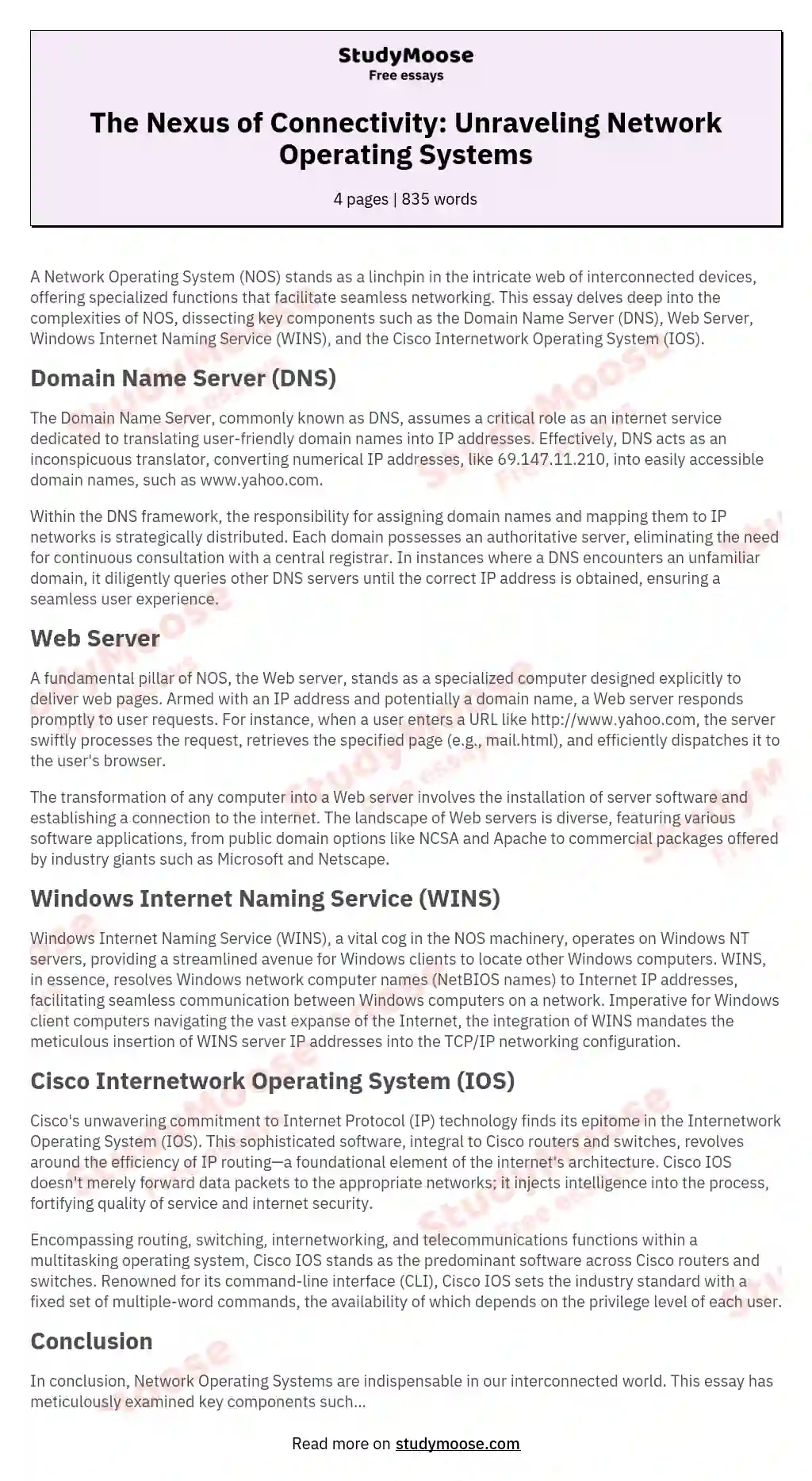 network operating system research papers