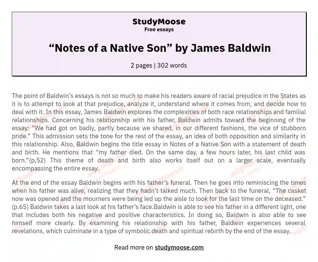 james baldwin essays