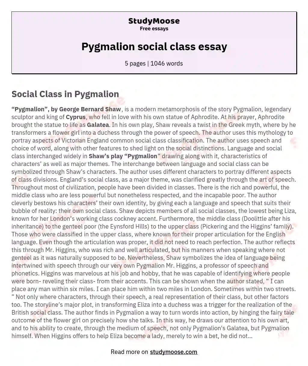 Pygmalion by George Bernard Shaw | Goodreads