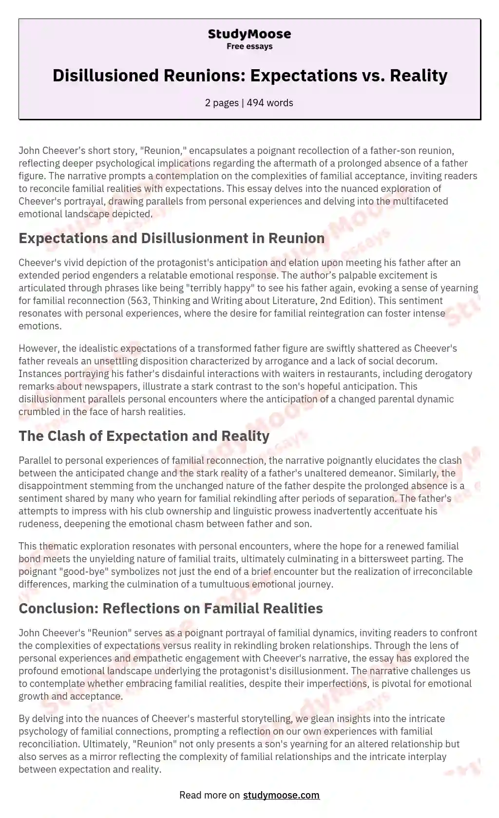 university life expectations vs reality essay