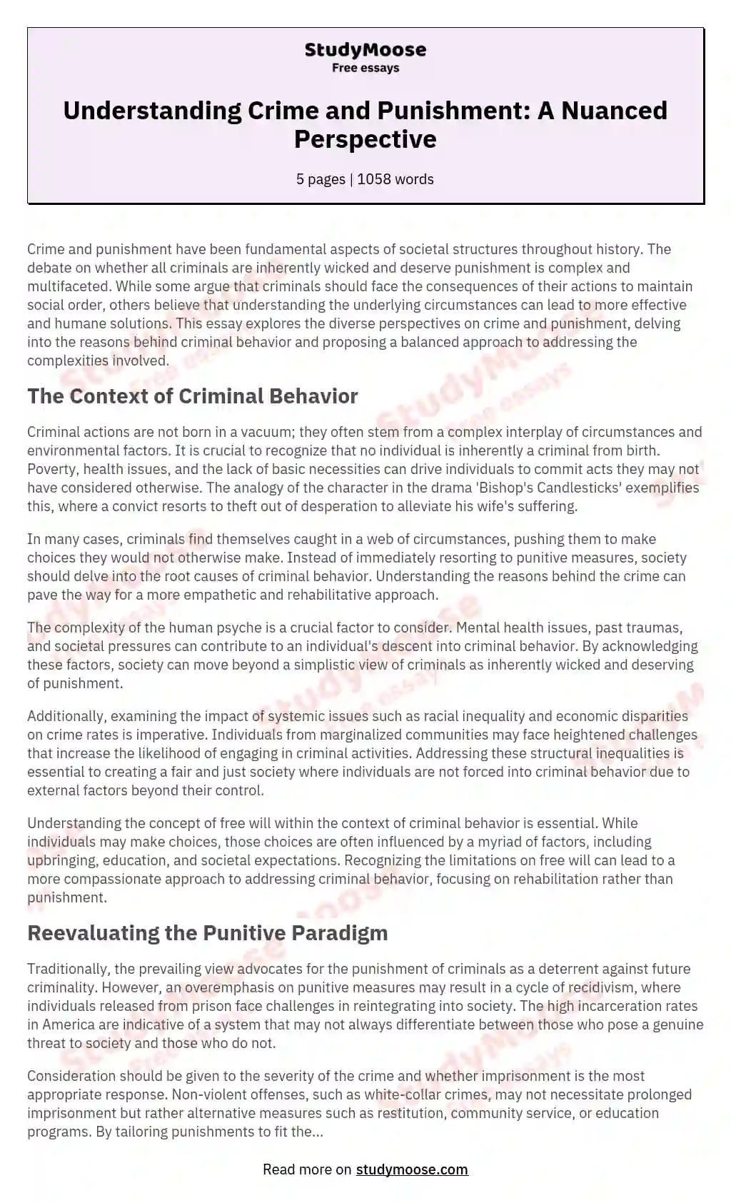 problem solution essay on crime