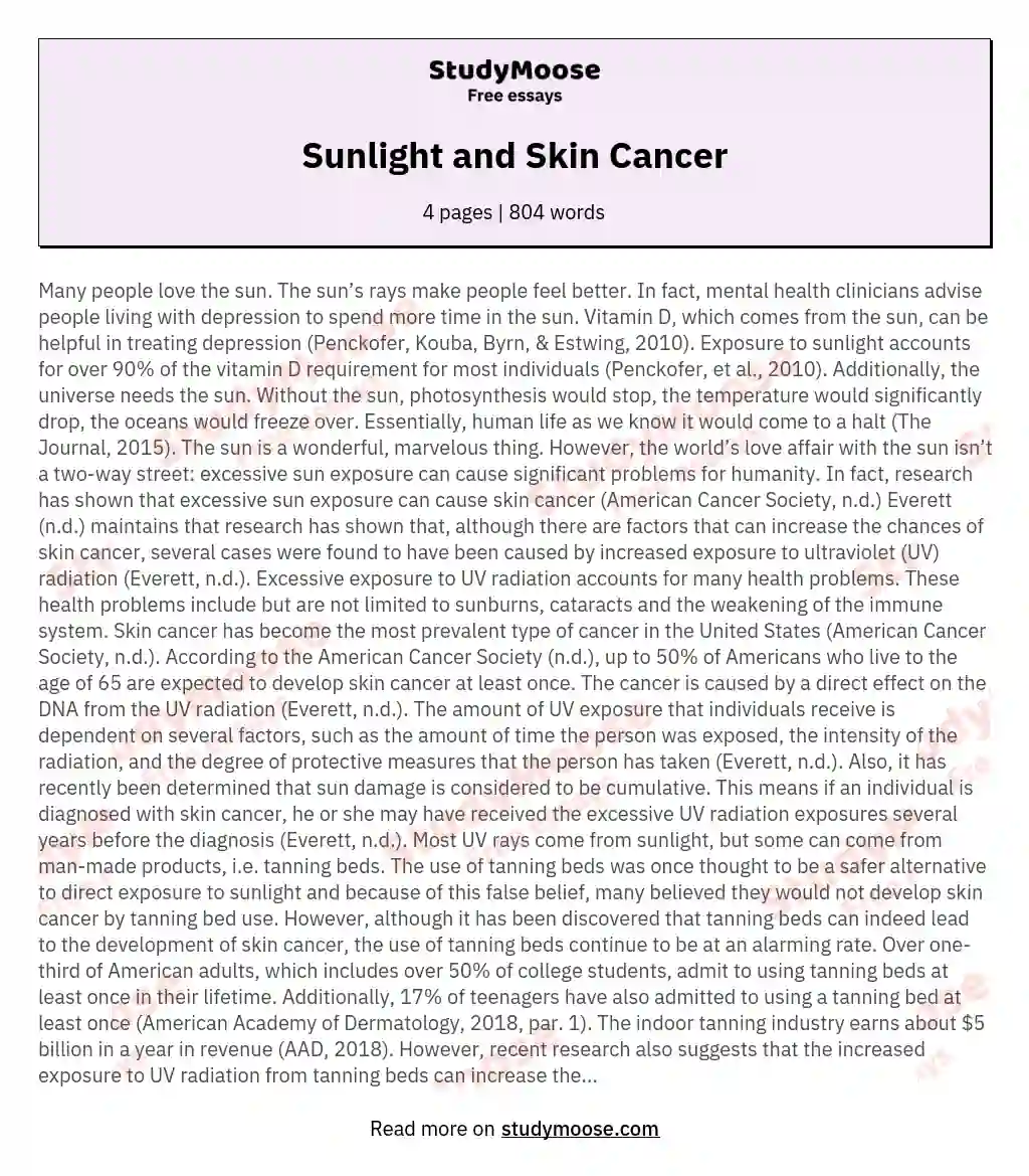 essay topics on cancer