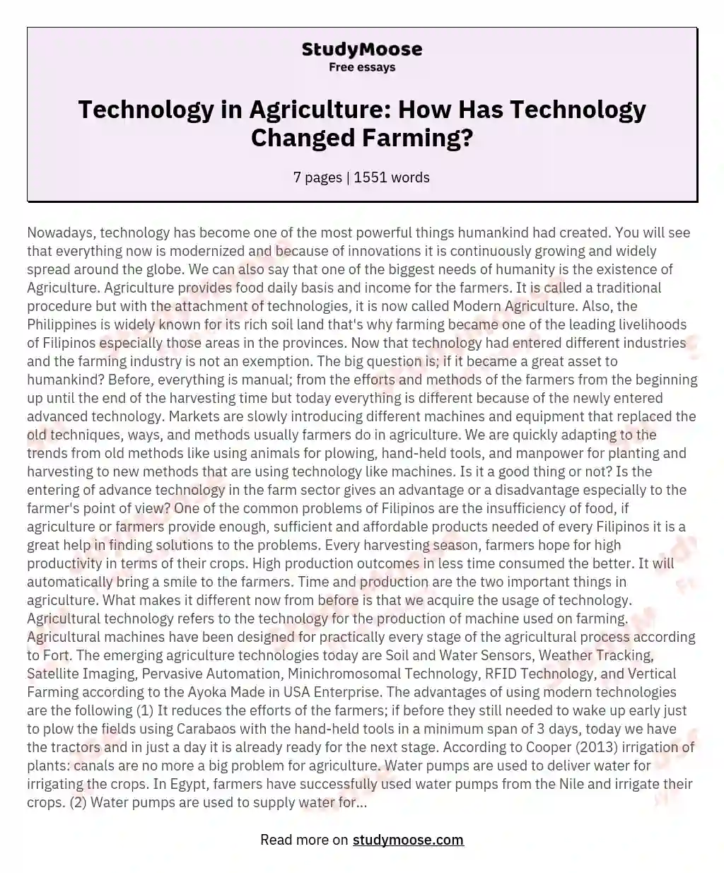 Technology in Agriculture: How Has Technology Changed Farming?