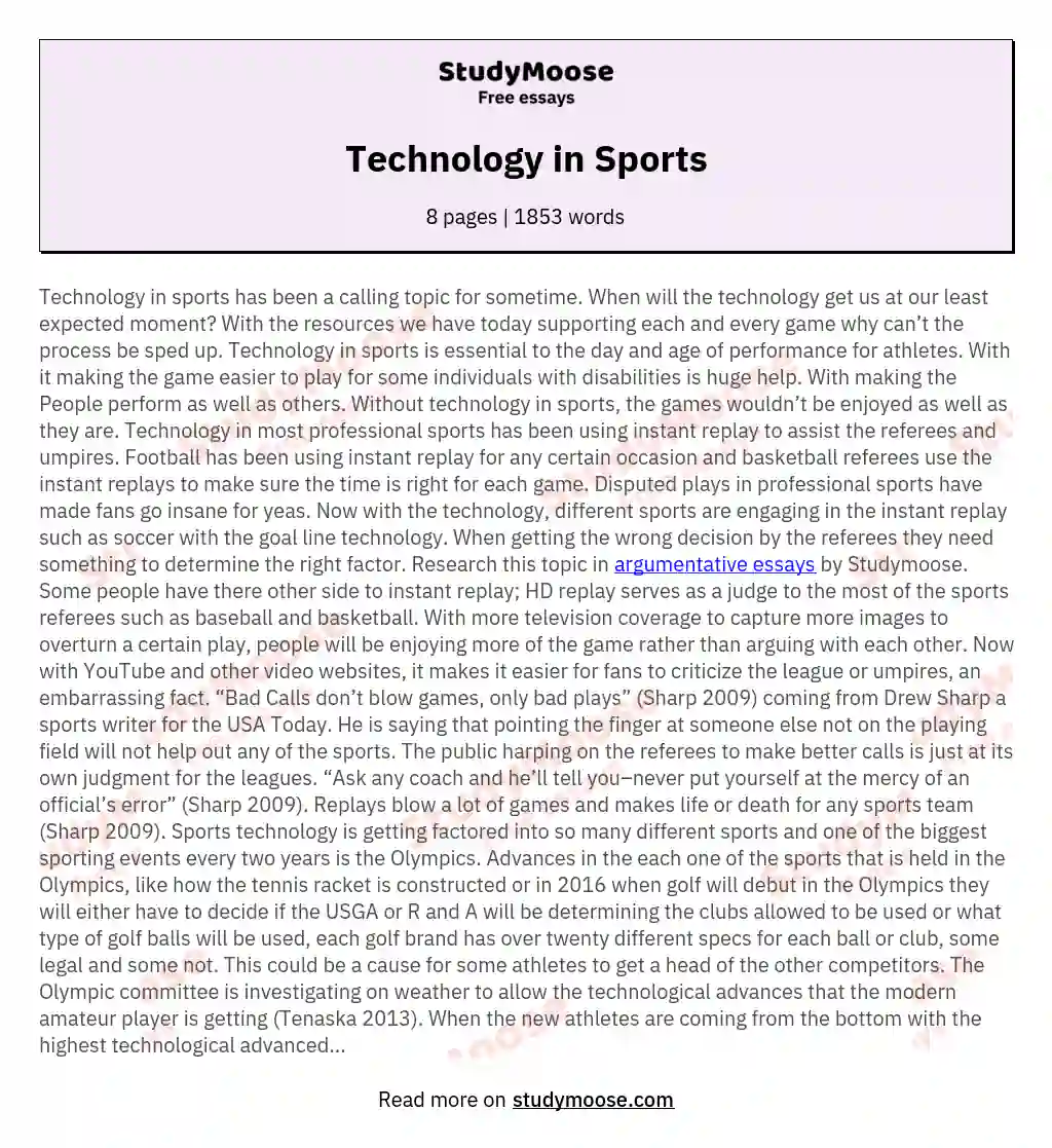 paragraph sports