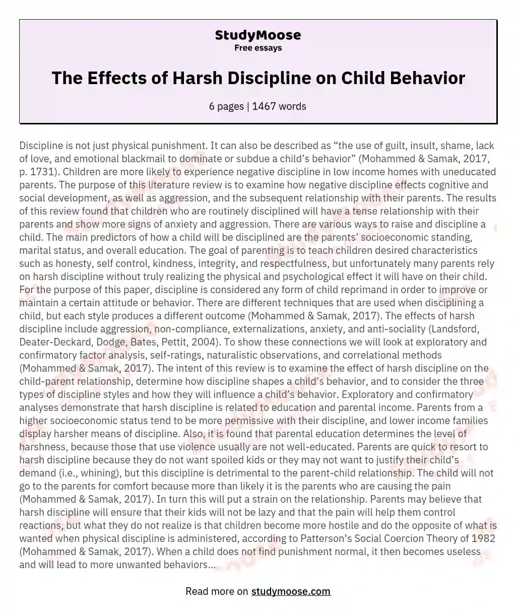 the-effects-of-harsh-discipline-on-child-behavior-free-essay-example