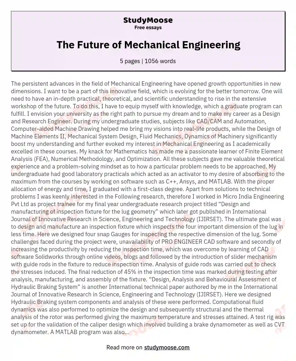 Реферат: Engineering Essay Research Paper EngineeringEngineering is a