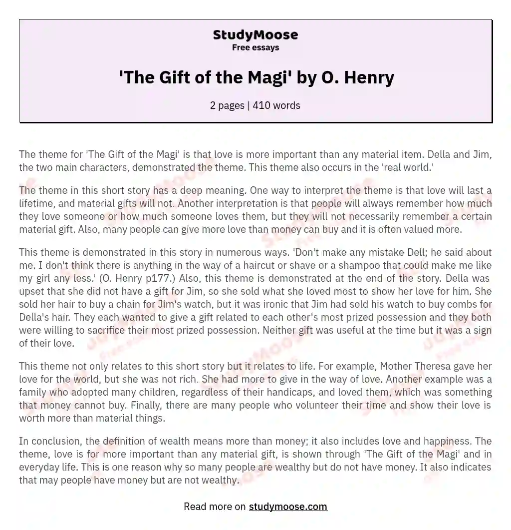 The Gift of the Magi, by O. Henry Short Story Literature Guide Flip Book