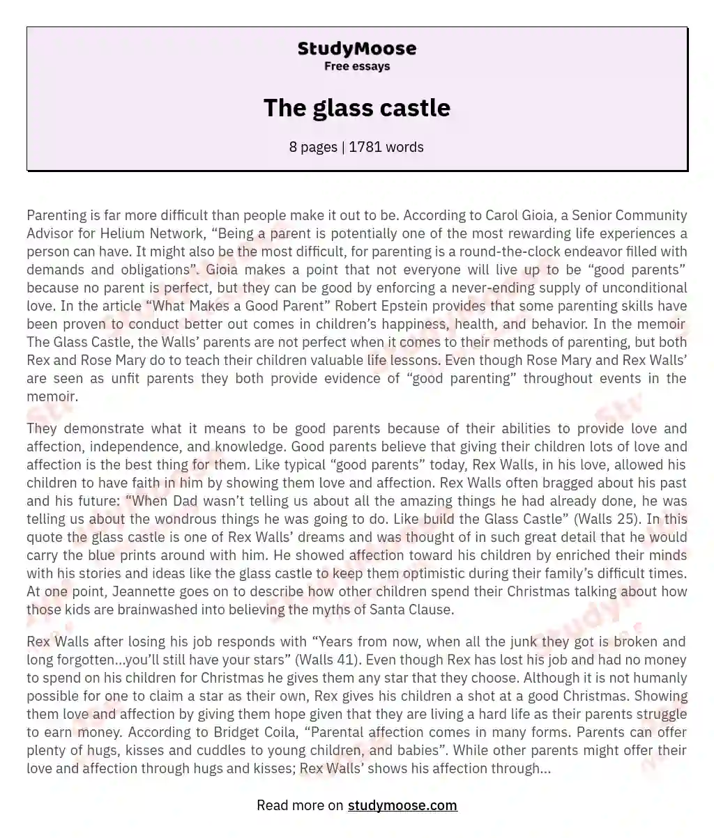 The glass castle