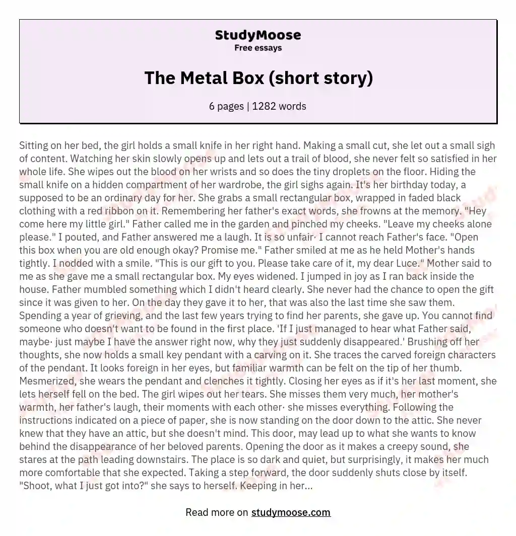 The Metal Box (short story)