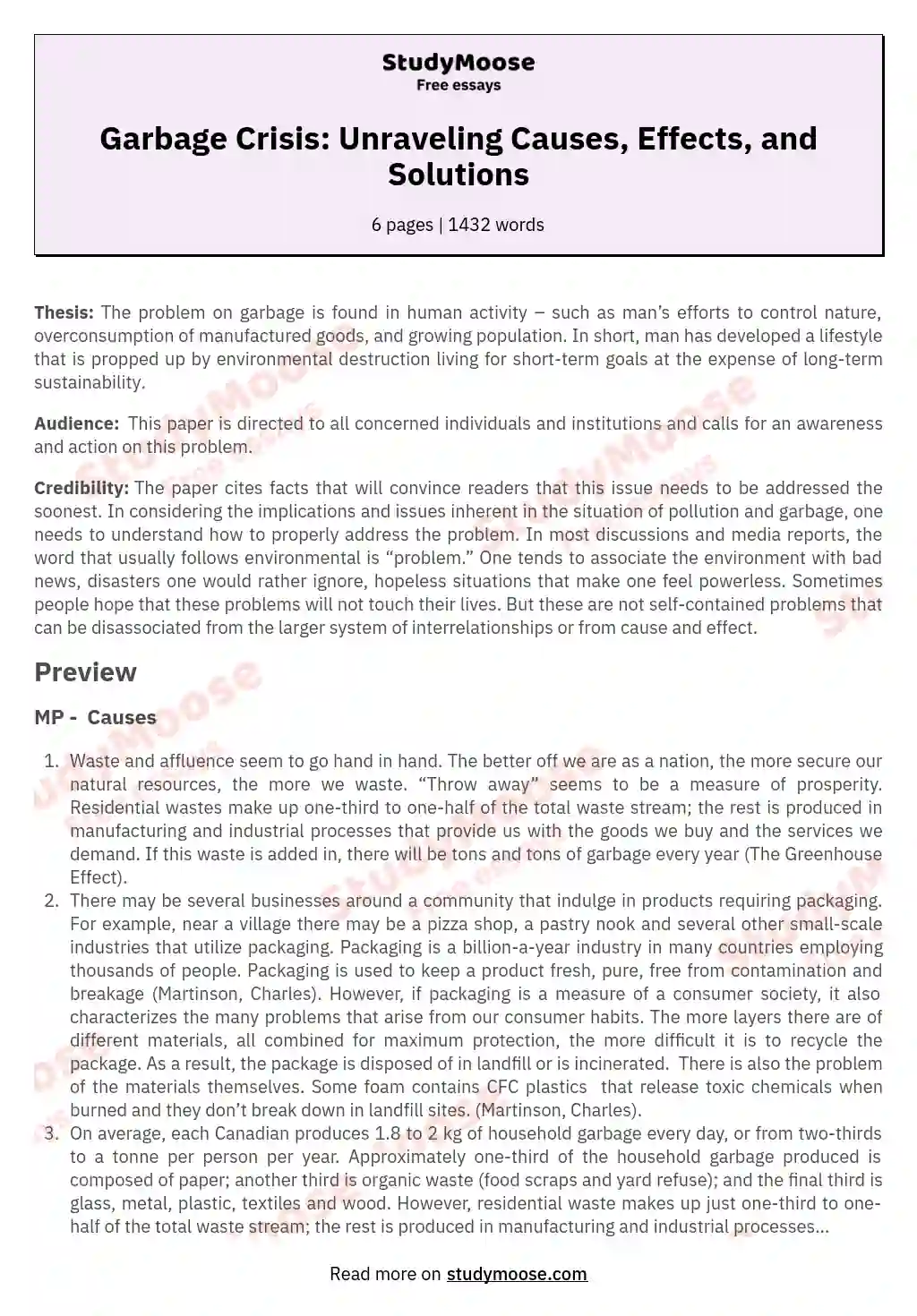 garbage free india essay pdf