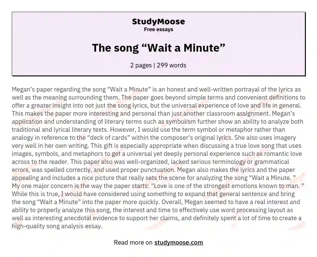 expository writing song lyrics