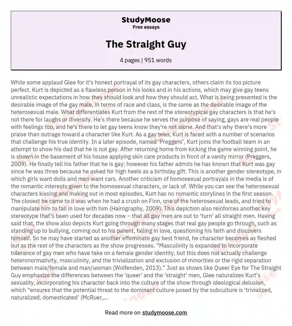 The Straight Guy